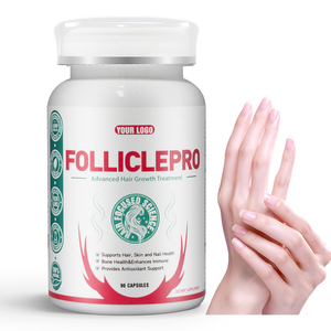 Cápsulas de brillo para el cabello con biotina para una energía diaria equilibrada y bienestar natural Botella de 60 CT - Product Image 1