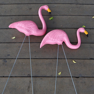 Señuelo <span class=keywords><strong>de</strong></span> Pájaro Acuático Rosa Realista con Patas Metálicas Ajustables, Adorno <span class=keywords><strong>de</strong></span> Jardín <span class=keywords><strong>de</strong></span> Plástico PE para Exteriores, Estatua <span class=keywords><strong>de</strong></span> Pájaro para Caza - Product Image 5