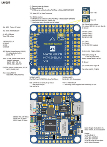 Matek Mateksys H743 SLIM V4 STM32H743VIT6 Dual ICM20602 Blackbox 2-8S F7 Contrôleur de vol 30.5x30.5 FPV pour drones DJ1 RC - Product Image 4