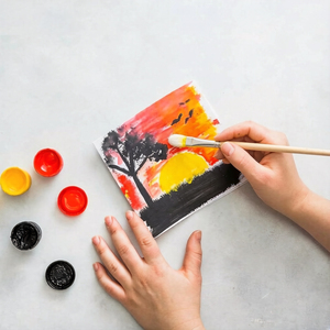 Ensemble de 12 pinceaux à poils de porc blancs à long manche, hautement élastiques, pour peinture acrylique, huile, <span class=keywords><strong>gouache</strong></span>, <span class=keywords><strong>aquarelle</strong></span> <span class=keywords><strong>et</strong></span> peinture sur visage - Product Image 4