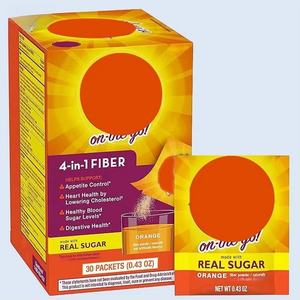 44 paket 4-in-1 Fiber günlük psyhealth kabuğu tozu turuncu aromalı içecek takviyesi sindirim sağlığı için bitkisel elyaf tozu - Product Image 1