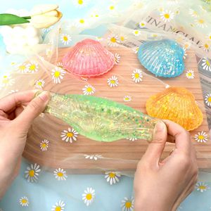 Pelota Antiestrés de Polvo Dorado con Forma de Cangrejo, Novedoso Juguete Marino de Dibujos Animados para Aliviar el Estrés, para Niñas de 5 a 7 Años, TPR Unisex - Product Image 2