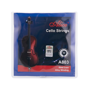 Fabbrica di corde per violoncello in acciaio universale di marca Alice - Product Image 1