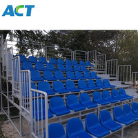 Tribune d'échafaudage démontable en acier galvanisé Tribune de sport mobile pour football Tribune de football pour aire de jeux