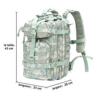 Sac de sport Oxford pour activités de plein air, sac à dos tactique imperméable pour la randonnée, sac à dos tactique camouflage personnalisé de 35 l pour la salle de sport - Product Image 5