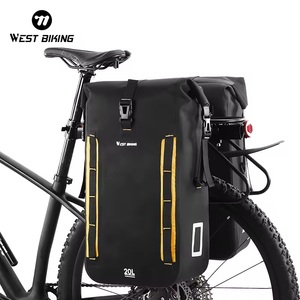 WEST BIKING tas penyimpan sepeda, tas keranjang sepeda tahan air portabel kapasitas besar, tas penyimpanan perjalanan pit jalan gunung - Product Image 1