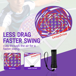 Raquetas <span class=keywords><strong>de</strong></span> Pádel Portátiles para Adolescentes, Fabricadas con ABS + Fibra <span class=keywords><strong>de</strong></span> Carbono, con Red <span class=keywords><strong>de</strong></span> Poliéster y Espuma EVA, Diseño <span class=keywords><strong>de</strong></span> Cabeza Ligero y Personalizado 12k - Product Image 2