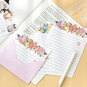 Custom Design Flower <strong>Letter</strong> <strong>Writing</strong> Paper <strong>Set</strong> with Envelopes Lovely Stationery Gift <strong>Set</strong> for School Office and Personal Use - Product Image 3