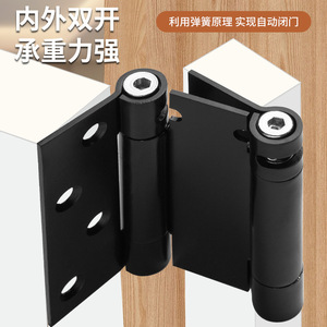 Stainless Steel <b>Spring</b> <b>Hinge</b> 15-55kg Adjustable Speed Concealed Door <b>Hinge</b> For Double Opening Doors - Product Image 5