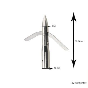 Tiro con l'arco Bowfishing Freccia 2 Lame di <span class=keywords><strong>Caccia</strong></span> di Pesce Punte Da <span class=keywords><strong>Caccia</strong></span> Freccia Punte di Pratica All'aperto Freccia Punti di Pesca di <span class=keywords><strong>Caccia</strong></span> - Product Image 3