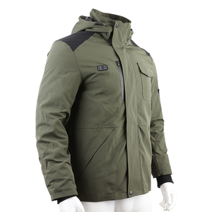 Custom <strong>Green</strong> Heating Outdoor Sports <strong>Ski</strong> Motorcycle Hunting Winter Men's Softshell Hoody Heated <strong>Jackets</strong> 2023 - Product Image 3