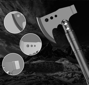 Multifunctional Stainless Steel Spade Portable <strong>Folding</strong> Outdoor Survival and Garden Tool with Camping <strong>Shovel</strong> &amp; Axe Features - Product Image 5