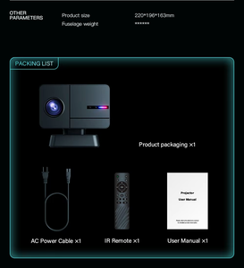 New P50Max Gamepad Mini Chiếu 1080P 2 + 16GB 400 Lumens Thông Minh TV Android 11 Wifi6 Xách Tay Rạp Hát Tại Nhà LED Trò Chơi Máy Chiếu - Product Image 6