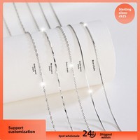 Chaîne de collier en argent sterling 925 à maillons, durable, pour pendentifs et cadeaux – Meilleures ventes