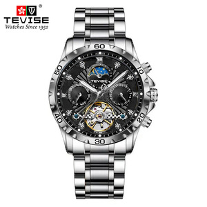 Montre automatique à phases lunaires, montres mécaniques à bas prix, montres mécaniques automatiques - Product Image 2