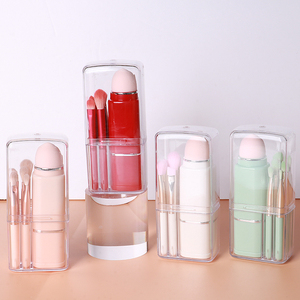 مجموعة فرش مكياج صغيرة للشعر الصناعي 8: فرش بودرة ظلال عيون إسفنجية نباتية لحلاقة الوجه - Product Image 2