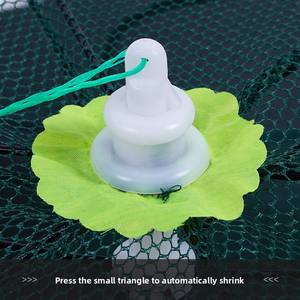 Filet de cage à crevettes pliable automatique du fabricant en gros Matériel de pêche pour l'aquaculture Spécifications multiples Fabriqué en nylon - Product Image 4