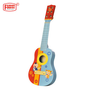 Guitare jouet en bois, nouvelle conception pour enfants, 21 pouces, unisexe, éducative, flûte en bois, cordes en nylon, guitare pour enfants de 21 pouces, type à clés - Product Image 6