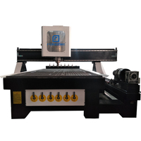 Machine de fraisage CNC à bois 3 axes 1325 de Chine avec contrôle Mach3 et NC Studio, haute rigidité, broche simple