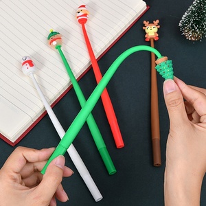 Bolígrafos Antiestrés <span class=keywords><strong>de</strong></span> Navidad con Forma <span class=keywords><strong>de</strong></span> Árbol, Muñeco <span class=keywords><strong>de</strong></span> Nieve, Papá Noel y Reno para Premios Escolares y Suministros <span class=keywords><strong>de</strong></span> Oficina - Product Image 3