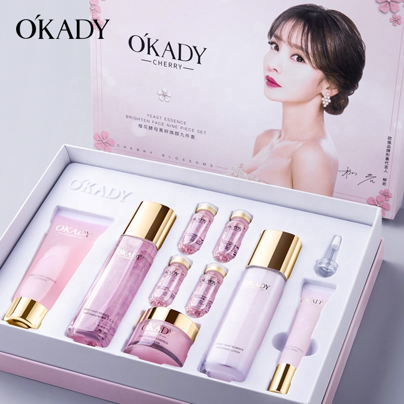 Okady Professional Skin Care Set - Hyaluronic Acid & Cherry