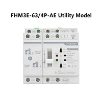 Contrôleur de commutation automatique (ATS) FHM3-63A 4P 2P 220V 40A 50A 63A pour générateur, type PC