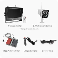30-fach Optisches Zoom Drahtloses Kamerasystem mit DVR und Fußsteuerung 1080P HD IP68 Wasserdicht für LKW-Kran Baufahrzeug