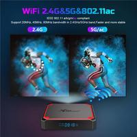 Boîtier TV Android 9.0 X96Mini Plus S905W4 2 Go 16 Go Wi-Fi 2.4G/5Ghz Prise en charge Smart TV 4K OTT HD
