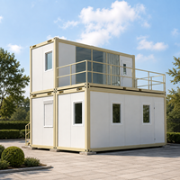 Casa Prefabbricata in Struttura d'Acciaio, Container Portatile da 20 Piedi, Casa Prefabbricata Smontabile