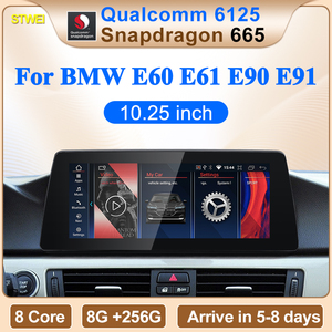 CNSTWEI ID8 ชุดอุปกรณ์ Android14 สำหรับรถยนต์ รองรับบลูทูธ Carplay สำหรับรถยนต์ BMW ซีรีส์ 3 รุ่น E90 E91 ซีรีส์ 5 รุ่น E60 E61 เครื่องเล่นวิดีโอ จอภาพ มัลติมีเดียกลาง - Product Image 2
