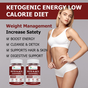 Gomitas de Vitaminas de Envío Rápido, Suplemento Dietético, Aumenta la Energía, Controla el Antojos de Comer, Sin Azúcar, 1500mg, Keto ACV - Product Image 4