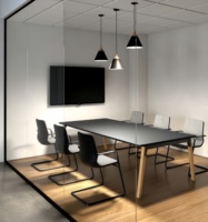 Mobilier de bureau contemporain comptoir étanche table de bureau élégante panneau résistant aux empreintes digitales stratifié compact HPL