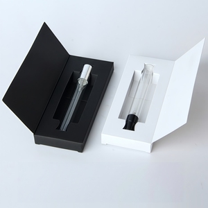 Individuelles Logo 5ml 10ml Schwarze Kraftpapier Recycelbare Geschenkbox für Kosmetik Gesichtscreme Rouge & Augencreme - Product Image 4