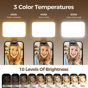 Luz de Video LED con Clip, Luz de Relleno Portátil Recargable con Brillo Ajustable, Perfecta para Teléfono, Laptop, Selfies - Product Image 5