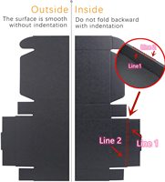 Kotak Pengiriman Kustom Kecil Bergelombang E-Flute Hitam Cetak, Laminasi Matt 2mm, Embossing, Kemasan Kaos Kaki, Self Erecting, Dapat Didaur Ulang