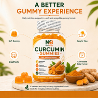 Gummy Kurkumin Vegan Potensi Tinggi untuk Meredakan Tendonitis (Pembelian Grosir)