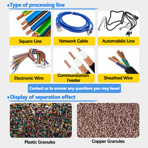 Máquina de Reciclaje de Cable de Cobre de 90 kg <span class=keywords><strong>por</strong></span> <span class=keywords><strong>Hora</strong></span>, Granuladora de Chatarra Lansing, Máquina de Separación de Cobre para Cables de 0.1-30 mm - Product Image 5
