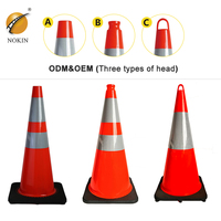 Cône de signalisation routière de sécurité avec base carrée et film de protection 15x15, fabricant chinois britannique, 700mm, 1m, 900mm, 5kg, Mtr, 90cm