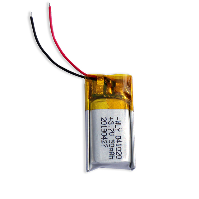 China Manufacturer Ultra Thin 3.7V 401020 50mah Lipo Lithium Polymer Battery for Wearable Devices