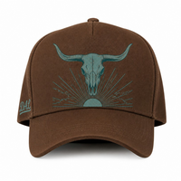 Casquette de baseball Dad Hat à 5 panneaux et visière incurvée, personnalisée avec impression vintage Old English sur sergé, style streetwear urbain West Coast, vente en gros
