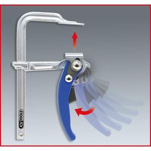 KS TOOLS - 145.0420 Steel lever <b>clamp</b> with <b>quick</b> <b>release</b> - EAN 4042146143919 VISES, <b>CLAMPS</b> AND ROPES <b>CLAMPS</b> - Product Image 2