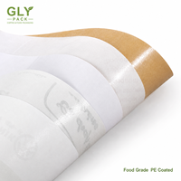 Feuilles de papier kraft imprimées sur mesure, résistantes à la graisse, pour l'emballage alimentaire des sandwichs, des hamburgers, des produits de boulangerie, des restaurants et des plats à emporter