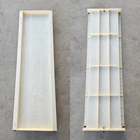 Panneaux de bordure en béton préfabriqué Interlock, moules en PP injecté pour pierre, moules en ABS pour béton, pour murs extérieurs, clôtures et colonnes
