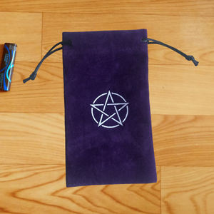 <span class=keywords><strong>Bolsa</strong></span> de almacenamiento de terciopelo para cartas de Tarot y oráculo - Product Image 2