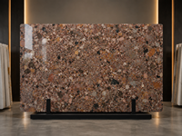 Dalle de granit Rosso Marinace pour panneau mural poli, comptoir de réception, comptoir de bar, plateau de table basse et surface découpée sur mesure