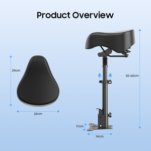 Siège amortisseur Tufront Soft Kukirin pour trottinettes électriques Ninebot ES1 ES2 ES4 avec selle pliable, tension 36V - Product Image 1