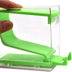 Distributeur de rouleaux de coton dentaire, 3 pièces, boîte à instruments en plastique de type pression, blanc, bleu, vert - Product Image 5