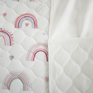Protège-matelas réutilisable <span class=keywords><strong>pas</strong></span> <span class=keywords><strong>cher</strong></span> pour l'incontinence, pour enfants, avec impression sur les bords, <span class=keywords><strong>matelassé</strong></span>, extra absorbant et lavable - Product Image 4