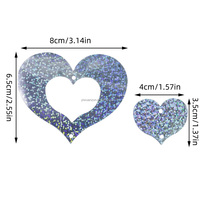 1kg Gros Laser Coloré Coeur Paillettes Pluie Ballon Pendentif Coeur Paillettes pour Décorations de Mariage ou de Fête d'Anniversaire