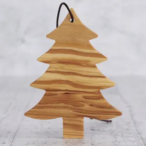 Weihnachts baum Schneemann Ornamente Olive Holz Anhänger Hängende Dekorationen Home Decor Weihnachts baum Anhänger Ornamente